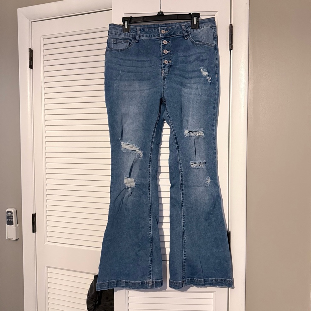 Classic Blue Flare Jeans for Women